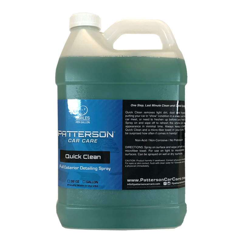Car Show Prep 1 Gal: Quick detailing spray, get your car shining between  washes – Patterson Car Care